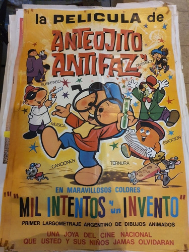 1 Antiguo Afiche De Cine Anteojito Y Antifaz 691