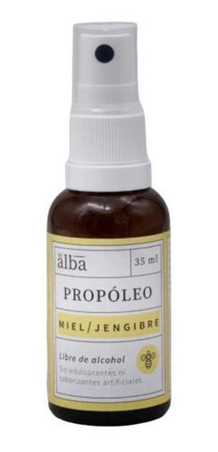 Propoleo Spray Miel Jengibre 35ml Sin Alcohol - A. Del Alba