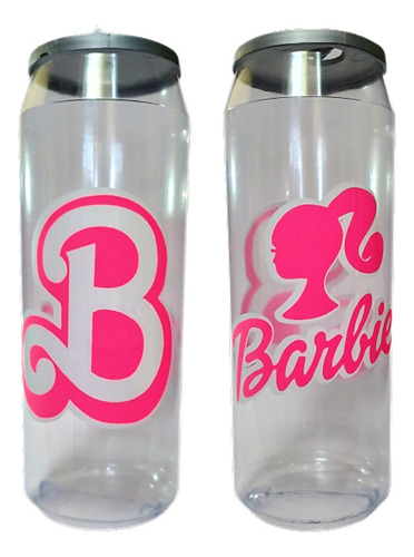 Vaso Tipo Lata Barbie 2 Litros Bebidas Coleccion