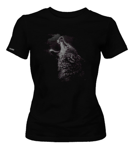 Camiseta Dama Mujer Lobo Art Inp Dbo2