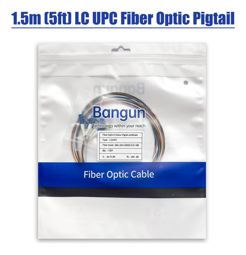 Bangun Paquete De 4 Hilos Monomodo 9/125 Lc-upc Fibra Pigtai