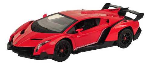 Auto Lamborghini Veneno (rojo) Coleccion 1:24 A Fricción 