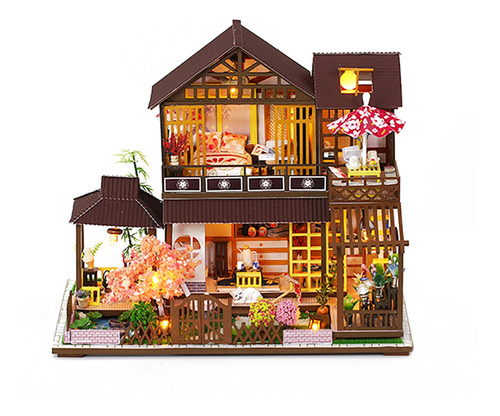 Ensamblar Diy Toy Doll House Forest Pavilion Miniatura 