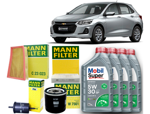Kit Revisão Óleo 5w30 Gm Onix Hatch 1.0 Turbo 2019 2020 2021