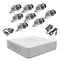 Comprar Kit Combo Dvr 8 Canales 8 Cámaras Tipo Bala 720p Seguridad