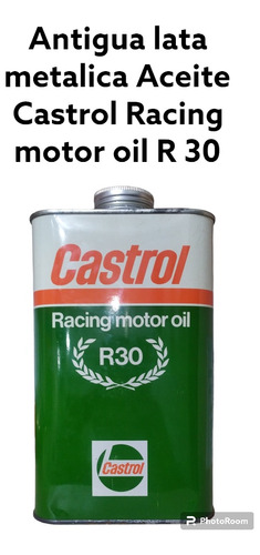 Aceite Castrol Racing Motor Oil  R30 De Litro (vintage)