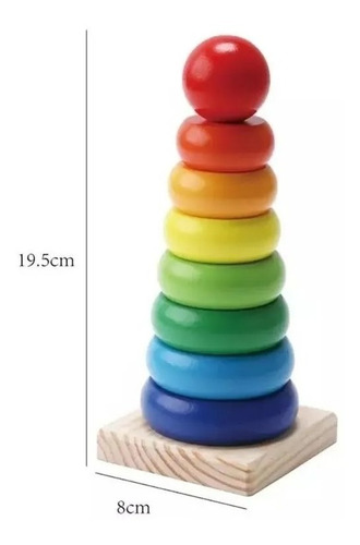 Pack 6 Juguetes Didácticos De Madera Para Niños Montessori
