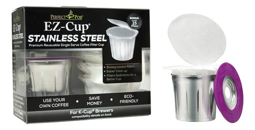 Ez-cup Secuera De Acero Inoxidable Reutilizable K Cup Coffee