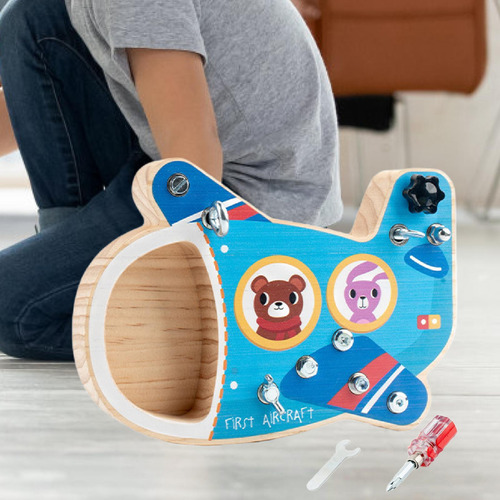 Juego De Destornilladores De Madera Para Niños Y Avión