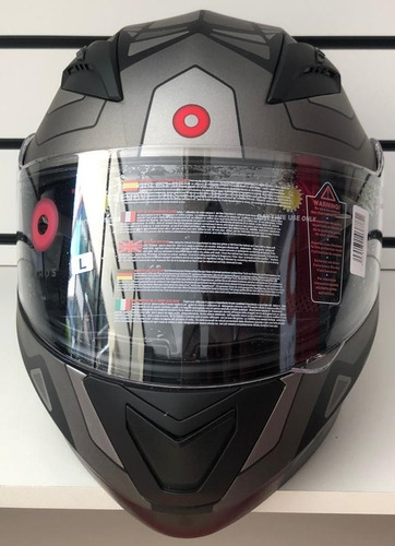 Imagen 2 de 4 de Casco Athos Helmets Honor Racetrack Modular Negromate Y Gris