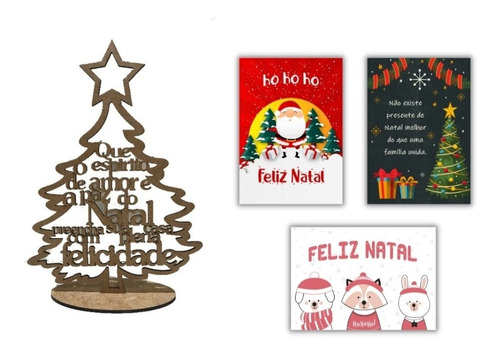 Kit 4 Enfeites De Mesa Árvore De Natal Mensagens Felicidade | MercadoLivre Kit 4 Enfeites De Mesa Árvore De Natal Mensagens Felicidade | MercadoLivre