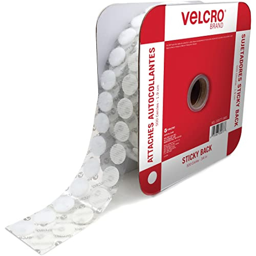 Puntos Adhesivos De La Marca Velcro, Color Blanco, 500 Unida