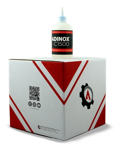 Imagen 1 de 3 de Caja De Adinox® C1500, Adhesivo Instantáneo