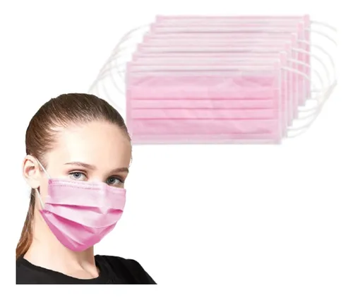 comprar Tapabocas Rosado Caja X50 Unds