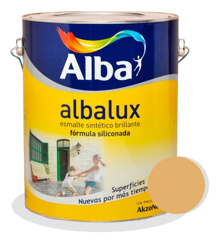 Albalux Colores Brillante 1lts Esmalte Sintetico - Sagitario Color Crema