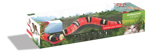 Sneaky Snake Serpiente Interactiva C/luz Y Movimiento M-pets Color Rojo