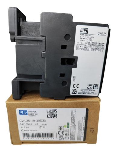 Contator Weg 25a 220v Cwl25-10-30d23 - 14011653