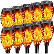 Comprar Luces Solares Exterior Llama Parpadeante 10 Antorchas