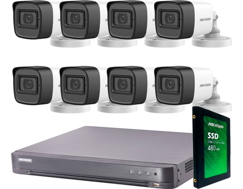 Kit Camaras Seguridad Hikvision Con Audio !!!! 1080p 2mp M3k