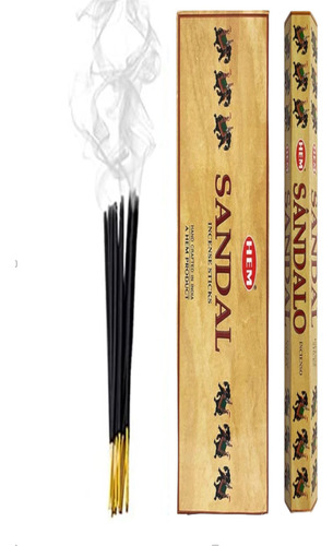 Incienso Hem Mayoreo Jumbo 42 Cm C/ Incensario Rinde 3x Más Fragancia Sándalo