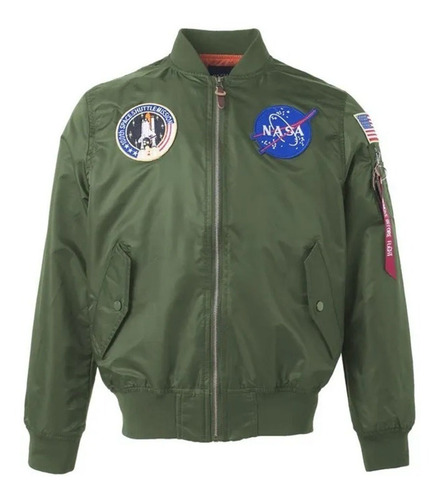 Chaqueta Corta Viento Piloto Navy Vuelo Nasa + Envio