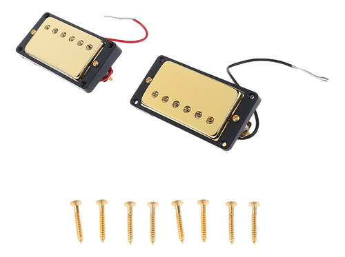 Juego De Pastillas Humbucker Con Sellado Dorado Para Piezas