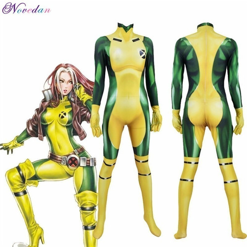 Imagen 2 de 7 de 3d Impresión Película X Rogue Cosplay Disfraz Adulto Niños H