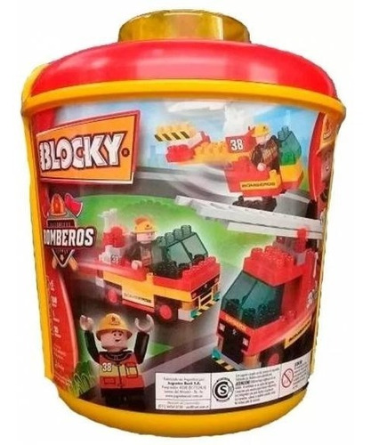 Blocky Balde Bombero 100 Piezas