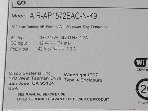 Access Point Cisco Air-ap1572eac-n-k9