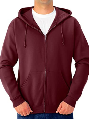 Campera Hoodie Capucha Cierre Bolsillo Algodon Friza Premium