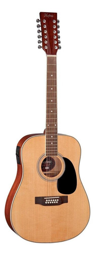 Violão Hofma Folk He215e12 12 Cordas + Capa Reforçada