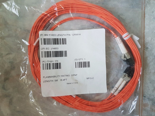 Cable De Fibra Optica Ibm Ofnp Lc-lc  5m  P/n 12r9914