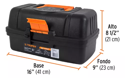 Caja Para Pesca De 16in Con 3 Bandejas Deslizables Truper