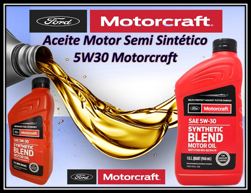 Aceite Motor Semi Sintético 5w30 Motorcraft 