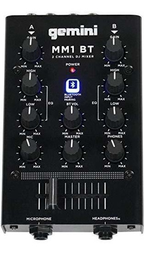 Gemini Small Mini 2 Canales Bluetooth Live Studio Controlado