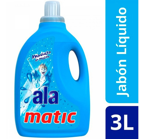 Jabon Liquido Ala Matic Remueve Manchas Botella X 3 Lts