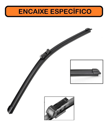 Par Palhetas Vw Virtus Limpador De Parabrisa Silicone Chuva Preto
