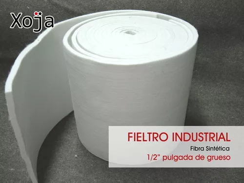 Fieltro Industrial Blanco Fibra Sintetica / 50cm-1/2puLG