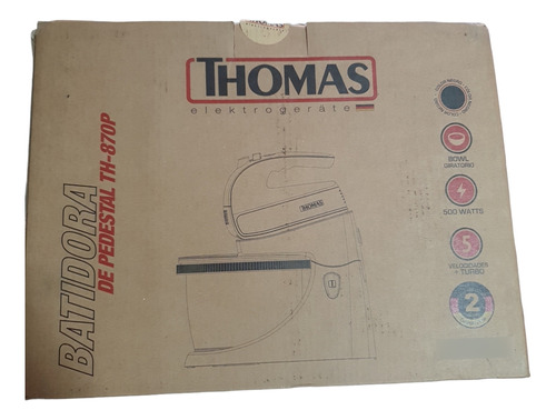 Batidora De Pedestal Thomas Th-870p 5 Velocidades 500w