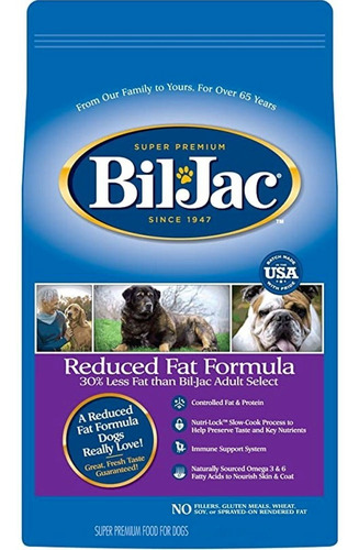 Alimento Perro Bil Jac Reduced Fat Adult Dog Food 6.8 Kg