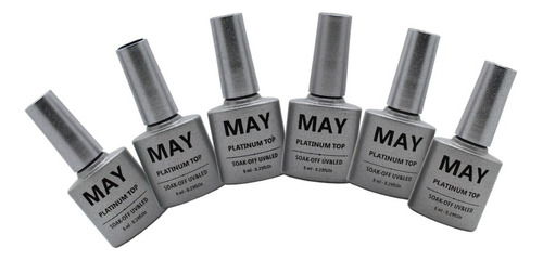  Esmalte de uñas gel semipermanente May de 8mL - Pack de 6 unidades color Gama 6 piezas