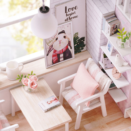 Kit De Casa De Muñecas Tipo Loft En Miniatura Para Bricolaje