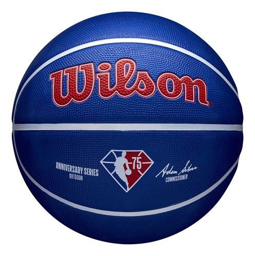 Wilson Nba 75th Outdoor Basketball - Azul, Tamaño 7-29.5  