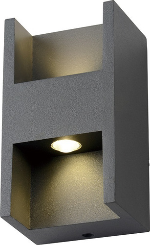 Lámpara Para Pared Led Rectangular Para Exterior E Interior