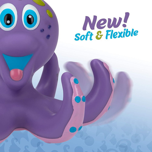 Imagen 4 de 7 de Nuby Pulpo Flotante 3 Anillos De Aro Juguete Interactivo Bañ