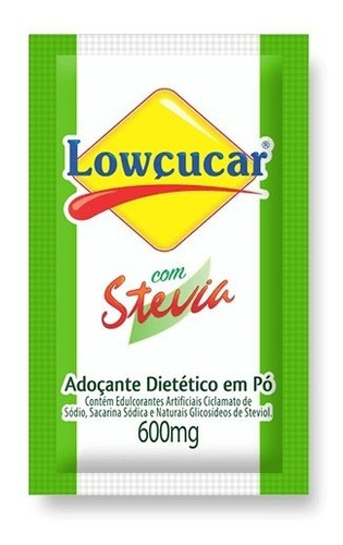 Adoçante Stevia Plus Lowçucar Sachê 0,6g - 1000 Unidades
