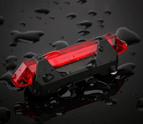 Imagem 3 de 6 de Kit Farol Bike Recarregável Usb Iluminação Noturna Buzina