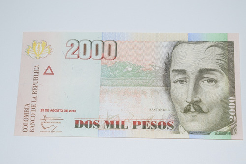 Imagen 1 de 2 de Billete Radar 2000 Mil Pesos Colombia