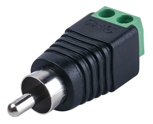 50 Adaptador Rca Macho Para Video O Audio Con Tornillo Zw