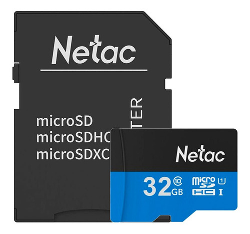 Cartão Memória Microsd 32gb 80mb/s Netac C Adap